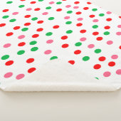 Christmas Polka Dots Sherpadecke (3/4)