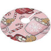 Christmas Polyester Weihnachtsbaumdecke (Schrägansicht)