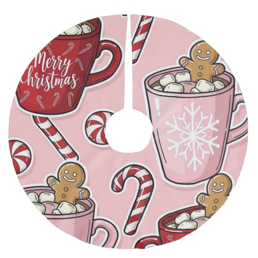 Christmas Polyester Weihnachtsbaumdecke (Vorderseite)