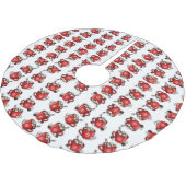 Christmas Polyester Weihnachtsbaumdecke (Schrägansicht)