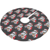 Christmas Polyester Weihnachtsbaumdecke (Schrägansicht)