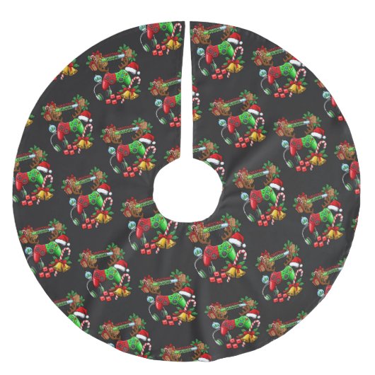 Christmas Polyester Weihnachtsbaumdecke (Vorderseite)