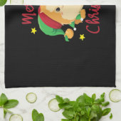 Christmas Pomeranian Merry Xmas Essential T-Shirt Geschirrtuch (Gefaltet)