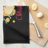 Christmas Pomeranian Merry Xmas Essential T-Shirt Geschirrtuch (Viertel Falte)