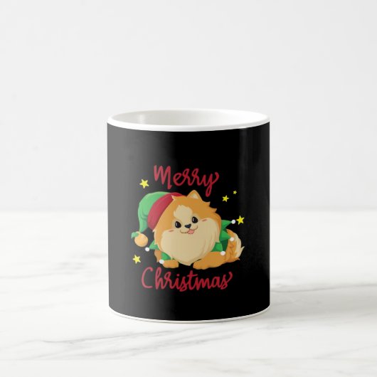 Christmas Pomeranian Merry Xmas Essential T-Shirt Kaffeetasse (Mittel)