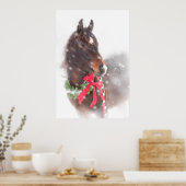 Christmas Pony Poster (Küche)