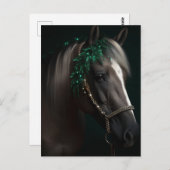 Christmas Pony Postkarte (Vorne/Hinten)