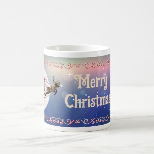 Christmas Pony Sleigh Ride Kaffeetasse (Mittel)