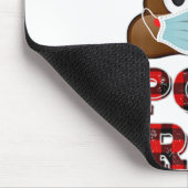 Christmas Poo Crew Shirt Face Mask Kack Emoji Red Mousepad (Ecke)