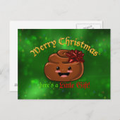 Christmas Poo Postcard Feiertagspostkarte (Vorne/Hinten)