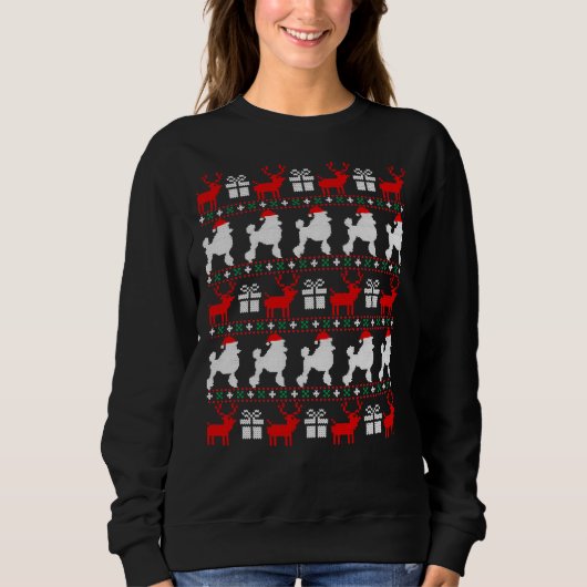 Christmas Poodle Essential Sweatshirt (Vorderseite)