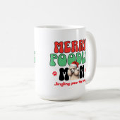 Christmas Poodle-Mama Kaffeetasse (VorderseiteRechts)