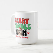 Christmas Poodle-Mama Kaffeetasse (Vorderseite Links)