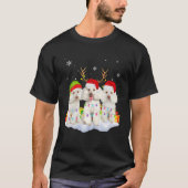 Christmas Poodle Pajama Poodle Christmas Dog Poodl T-Shirt (Vorderseite)