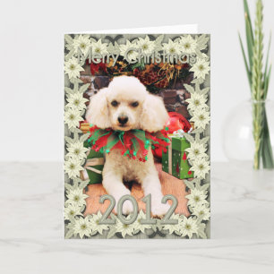 Christmas - Poodle - Riley Feiertagskarte