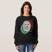 Christmas Poodle Sweatshirt (Vorne ganz)