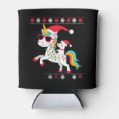 Christmas Poodle Unicorn Sunglasses Poodles T-Shir Dosenkühler (Vorderseite)