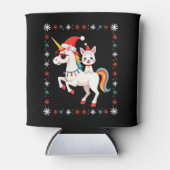 Christmas Poodle Unicorn Sunglasses Poodles T-Shir Dosenkühler (Vorderseite)