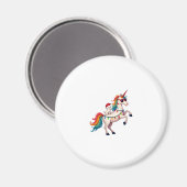 Christmas Poodle Unicorn Sunglasses Poodles Tank T Magnet (Vorderseite/Rückseite)