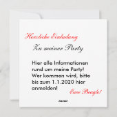 Christmas Poodles Feiertagskarte (Rückseite)