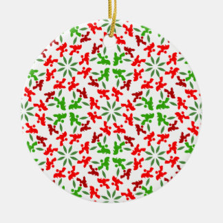Christmas Poodles Keramik Ornament