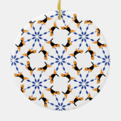 Christmas Poodles Keramik Ornament (Hinten)