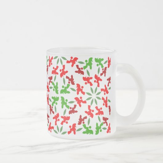 Christmas Poodles Mattglastasse (Rechts)