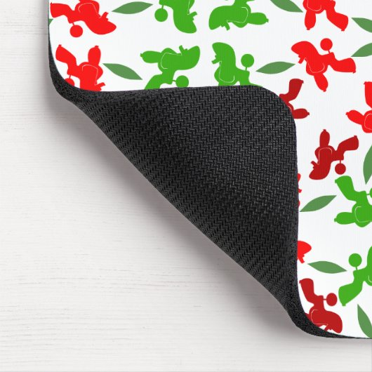 Christmas Poodles Mousepad (Ecke)