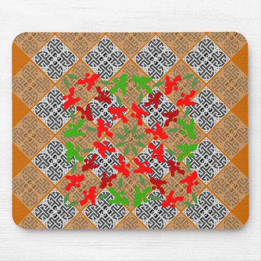 Christmas Poodles Mousepad (Vorne)