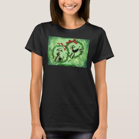 Christmas Poodles T-Shirt (Vorderseite)