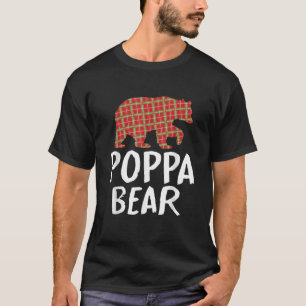 Christmas Poppa Bär Red Buffalo Kariert Xmas Falim T-Shirt
