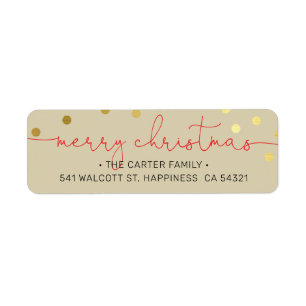 CHRISTMAS POST Moderne Kalligraphie frohe Weihnach