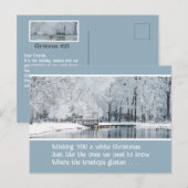 CHRISTMAS POSTCARD FÜR FREUNDE (PERSONALISIEREN) POSTKARTE (Vorne/Hinten)