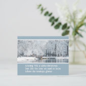 CHRISTMAS POSTCARD FÜR FREUNDE (PERSONALISIEREN) POSTKARTE (Stehend Vorderseite)