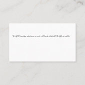 Christmas Postcard NYC - New York City Visitenkarte (Rückseite)