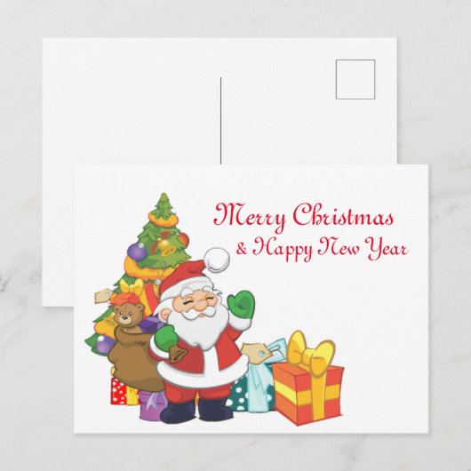 Christmas Postcard Postkarte (Vorne/Hinten)