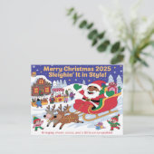 CHRISTMAS Postkarte (Stehend Vorderseite)