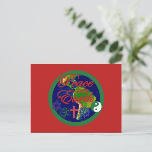 CHRISTMAS Postkarte (Stehend Vorderseite)