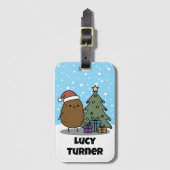 Christmas Potato Custom Gepäckanhänger (Vorderseite Vertikal)