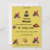 Christmas Potluck Invitation Einladung (Vorderseite)