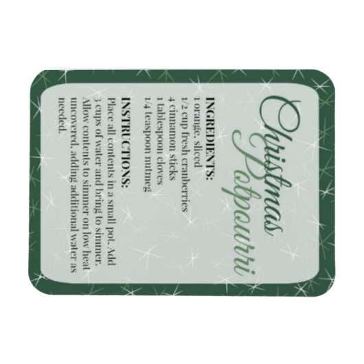 Christmas Potpourri Magnet (Horizontal)