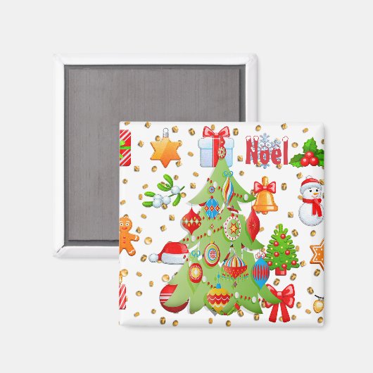 Christmas Potpourri Magnet (Vorderseite/Rückseite)