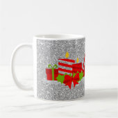 Christmas Potpourri Silver Imitats Glitzer Kaffeetasse (Links)