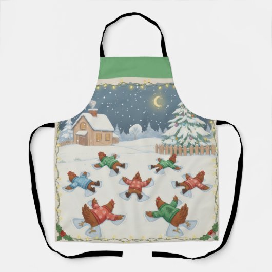 Christmas Poultry in Motion, Apron Schürze (Vorderseite)