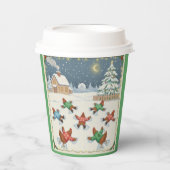 Christmas Poultry in Motion, Paper Cups Pappbecher (Vorderseite)