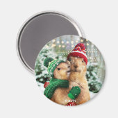 Christmas Prairie Dogs Magnet (Vorderseite/Rückseite)