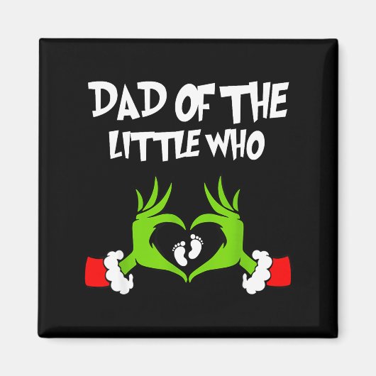 Christmas Pregnancy Announcement Funny Dad Of The  Magnet (Vorne)