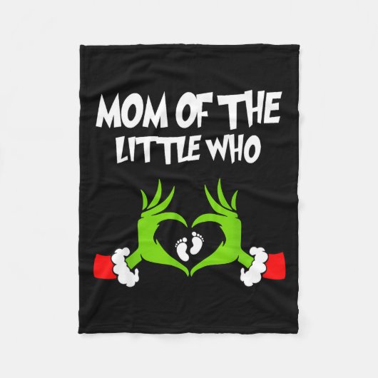 Christmas Pregnancy Announcement Funny Mom Of The Fleecedecke (Vorderseite)