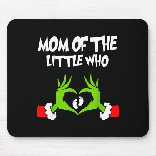 Christmas Pregnancy Announcement Funny Mom Of The  Mousepad (Vorne)