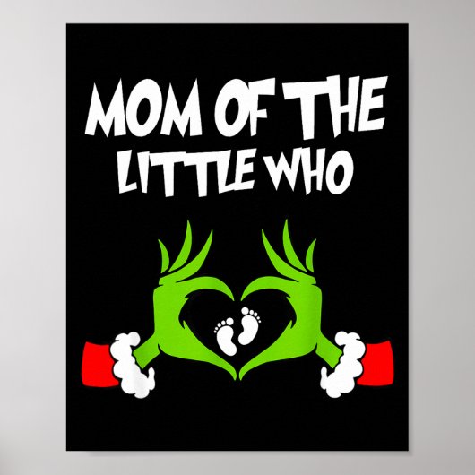 Christmas Pregnancy Announcement Funny Mom Of The Poster (Vorne)